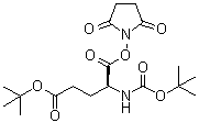 structure of CAS# 32886-55-8, (4S)-4-[[叔丁氧羰基]氨基]-5-[(2,5-二氧代-1-吡咯烷基)氧基]-5-氧代戊酸叔丁酯