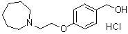 structure of CAS# 328933-65-9, 4-(2-氮杂环庚烷-1-基乙氧基)苄醇盐酸盐