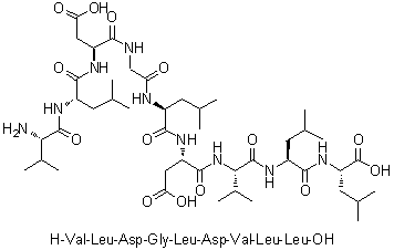 CAS 登录号：329314-96-7, L-缬氨酰-L-亮氨酰-L-alpha-天冬氨酰甘氨酰-L-亮氨酰-L-alpha-天冬氨酰-L-缬氨酰-L-亮氨酰-L-亮氨酸