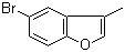 structure of CAS# 33118-85-3, 5-溴-3-甲基苯并呋喃