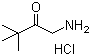 structure of CAS# 33119-72-1, 1-Amino-3,3-dimethylbutan-2-one hydrochloride