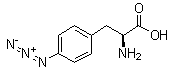 structure of CAS# 33173-53-4, 4-叠氮基-L-苯丙氨酸