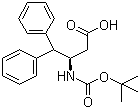 structure of CAS# 332062-06-3, Boc-(R)-3-Amino-4,4-diphenylbutyric acid