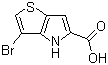 structure of CAS# 332099-36-2, 3-溴-4H-噻吩并[3,2-b]吡咯-5-羧酸