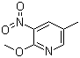 structure of CAS# 33252-62-9, 2-甲氧基-5-甲基-3-硝基吡啶