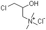 structure of CAS# 3327-22-8, 3-Chloro-2-hydroxypropyltrimethyl ammonium chloride