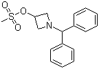 structure of CAS# 33301-41-6, 1-(Diphenylmethyl)-3-azetidinyl methanesulfonate