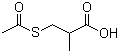 structure of CAS# 33325-40-5, 3-Acetylthio-2-methylpropanoic acid