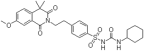 structure of CAS# 33342-05-1, 格列喹酮