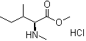 structure of CAS# 3339-43-3, N-Methyl-L-isoleucine methyl ester hydrochloride