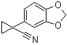 structure of CAS# 33522-14-4, 1-(1,3-苯并二氧戊环-5-基)环丙烷甲腈
