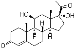 CAS # 337-03-1, Flugestone, 9-Fluoro-11beta,17-dihydroxyprogesterone