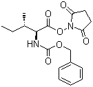 N-(Phenylmethoxycarbonyl)-L-isoleucine 2,5-dioxo-1-pyrrolidinyl ester molecular structure (CAS 3391-99-9)