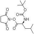 structure of CAS# 3392-09-4, N-叔丁氧羰基-L-亮氨酸 N-羟基琥珀酰亚胺酯