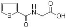 structure of CAS# 33955-17-8, [(Thiophene-2-carbonyl)amino]acetic acid