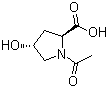 structure of CAS# 33996-33-7, N-乙酰-L-羟基脯氨酸
