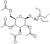 structure of CAS# 34031-32-8, Auranofin