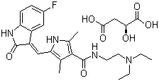 structure of CAS# 341031-54-7, Sunitinib malate