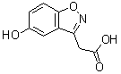 structure of CAS# 34173-03-0, 5-羟基-1,2-苯并异恶唑-3-乙酸