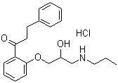 structure of CAS# 34183-22-7, Propafenone hydrochloride