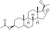 structure of CAS# 34209-81-9, 16,17-Epoxypregnenolone acetate