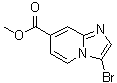 structure of CAS# 342613-63-2, 3-溴咪唑并[1,2-a]吡啶-7-羧酸甲酯