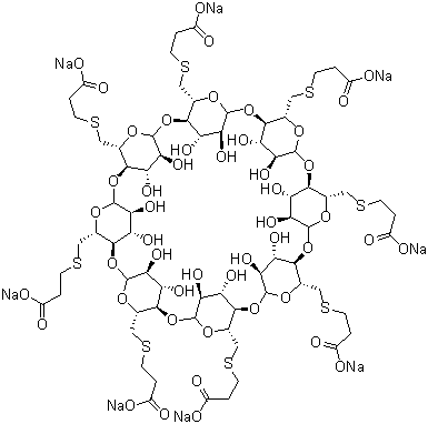 structure of CAS# 343306-79-6, Sugammadex sodium