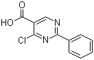 structure of CAS# 343349-20-2, 4-氯-2-苯基-5-嘧啶羧酸