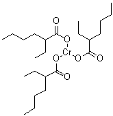 CAS 登录号：3444-17-5, 2-乙基己酸铬(III)