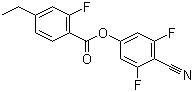 CAS # 344749-29-7, 4-Ethyl-2-fluorobenzoic acid 4-cyano-3,5-difluorophenyl ester