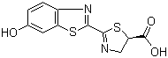 CAS 登录号：34500-31-7, 虫荧光素, (+)-2-(6-羟基-2-苯并噻唑基)-2-噻唑啉-4-羧酸