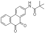 structure of CAS# 345630-40-2, N-(9,10-二氧代-9,10-二氢-菲-2-基)-2,2-二甲基丙酰胺