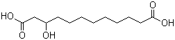 CAS 登录号：34574-69-1, 3-羟基十二烷二酸