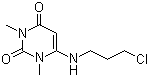 structure of CAS# 34654-81-4, 6-[(3-氯丙基)氨基]-1,3-二甲基尿嘧啶