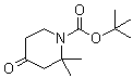 structure of CAS# 346593-03-1, 2,2-Dimethyl-4-oxopiperidine-1-carboxylic acid tert-butyl ester