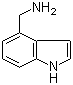 structure of CAS# 3468-18-6, 1H-Indole-4-methanamine