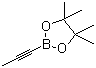 CAS # 347389-75-7, 1-Propyn-1-boronic acid pinacol ester, 4,4,5,5-Tetramethyl-2-(1-propyn-1-yl)-1,3,2-dioxaborolane