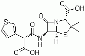 structure of CAS# 34787-01-4, Ticarcillin