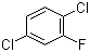structure of CAS# 348-59-4, 2,5-Dichlorofluorobenzene