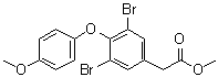 CAS 登录号：348167-06-6, 3,5-二溴-4-(4-甲氧基苯氧基)苯基乙酸甲酯