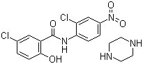 CAS # 34892-17-6, Niclosamide piperazine salt, 5-Chloro-N-(2-chloro-4-nitrophenyl)salicylamide compound with piperazine
