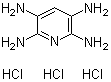structure of CAS# 34981-10-7, 2,3,5,6-Tetraaminopyridine trihydrochloride
