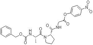 CAS 登录号：35006-34-9, N-[1-[N-[苄氧羰基]-L-丙氨酰]-L-脯氨酰]甘氨酸 4-硝基苯基酯