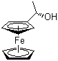 structure of CAS# 35025-24-2, (-)-1-Ferrocenylethanol