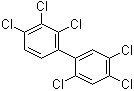 CAS # 35065-28-2, 2,2',3,4,4',5'-Hexachloro-1,1'-biphenyl, 2,2',3',4,4',5-Hexachlorobiphenyl, 2,3,4,2',4',5'-Hexachlorobiphenyl, 2,4,5,2',3',4'-Hexachlorobiphenyl, CB 138, K 138, PCB 138