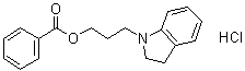 CAS # 350797-51-2, 2,3-Dihydro-1H-indole-1-propanol benzoate (ester) hydrochloride