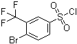 structure of CAS# 351003-47-9, 4-Bromo-3-(trifluoromethyl)benzenesulfonyl chloride