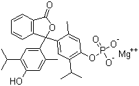 CAS 登录号：35106-21-9, 百里酚酞单磷酸镁盐