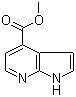structure of CAS# 351439-07-1, Methyl 7-azaindole-4-carboxylate