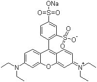 structure of CAS# 3520-42-1, Sulforhodamine B